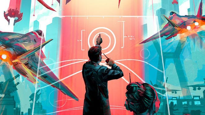 Under Falling Skies board game artwork