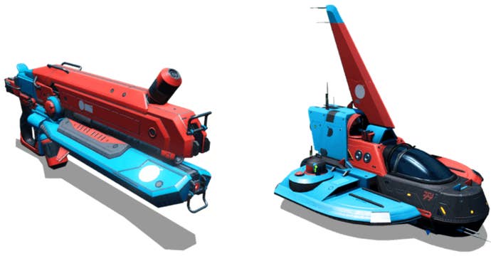 Horizon Vector NX starship and Infinite Neon Mark XXII Multi-Tool: The exclusive rewards for No Man's Sky players on Nintendo Switch