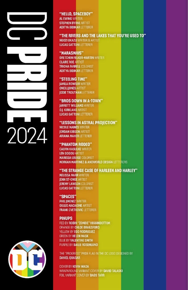 DC Pride 2024 Contents