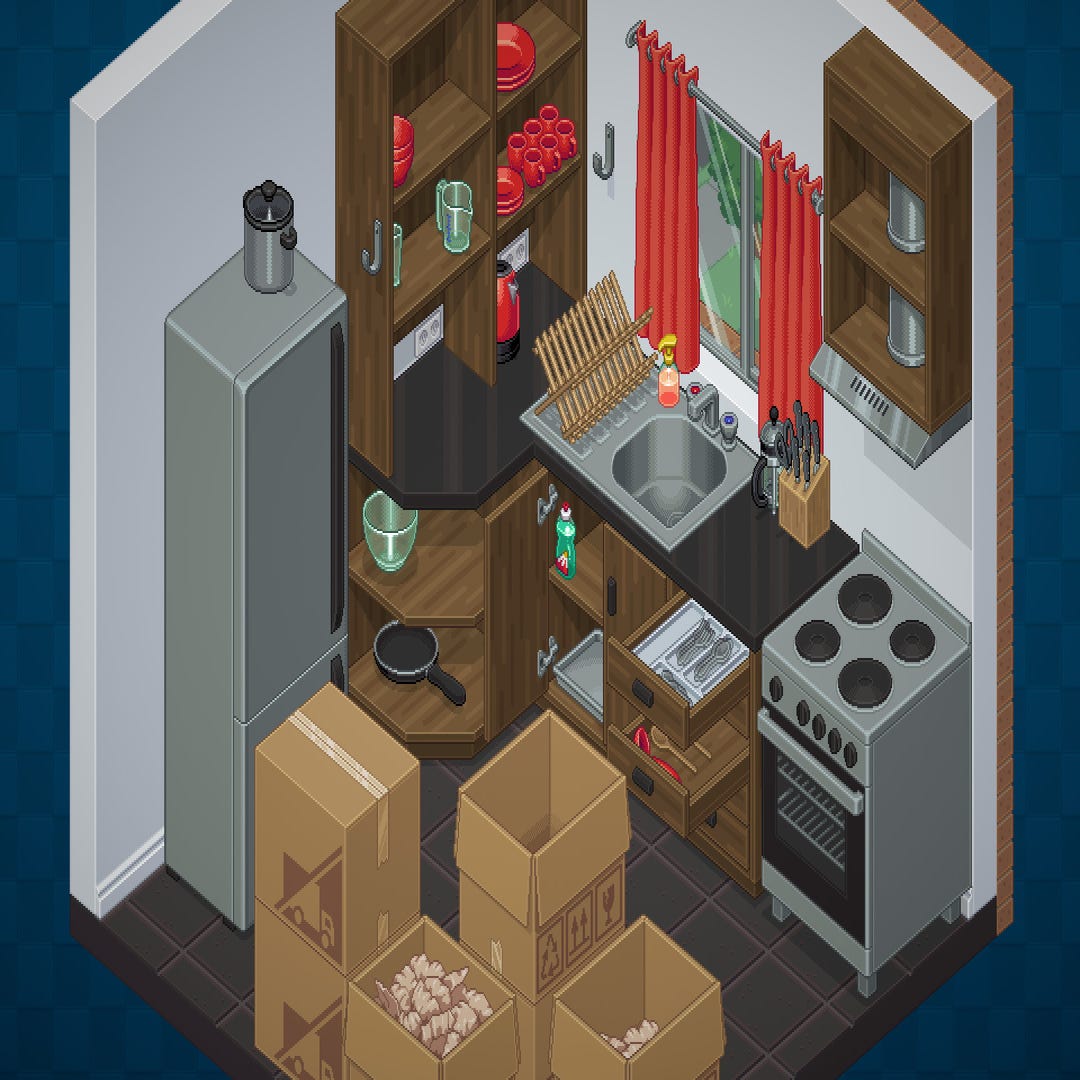 Игры расставлять комнаты. Анпакинг игра. Unpacking кухня 2007. Игра раскладывать вещи. Вещи расставление в комнате.