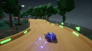 Unamed Unreal Engine 5 racing game with procedural tracks.
