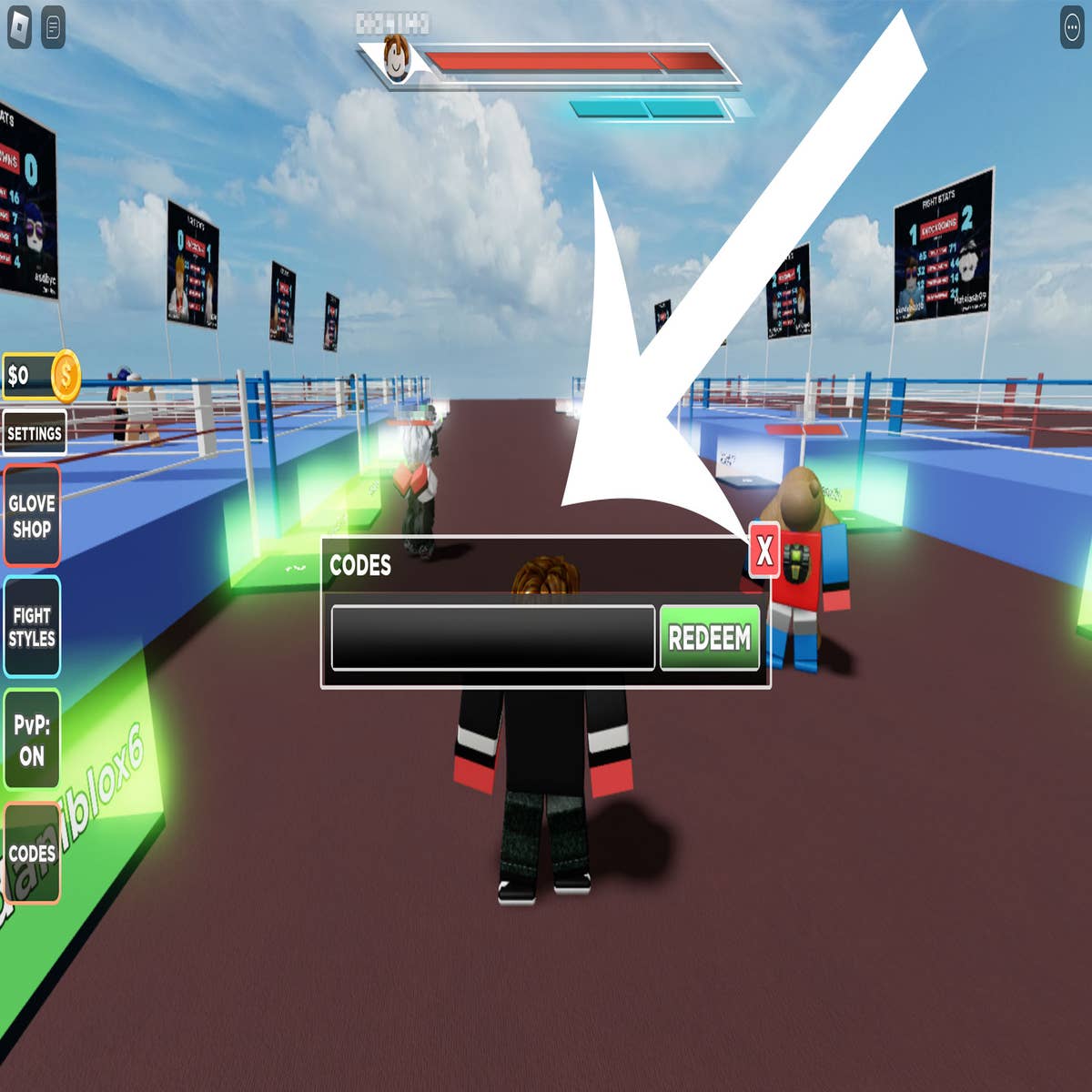 codes boxing simulator