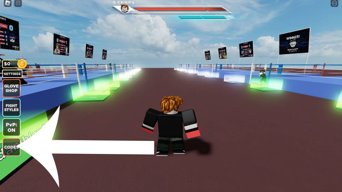 roblox jogo de boxe codes