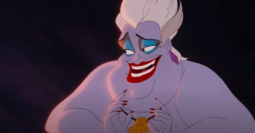 Still image of Ursula from The Little Mermaid