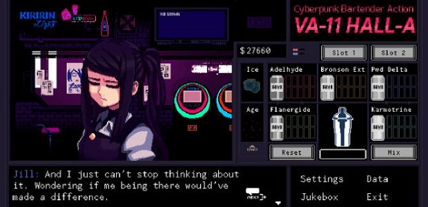 VA-11 Hall-A review | Rock Paper Shotgun