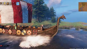 Valheim players are dragging carts behind boats so they don't have to build bridges