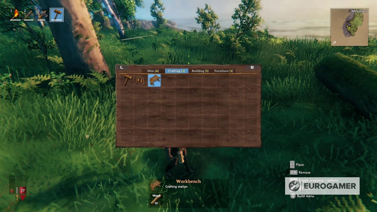 Valheim Work Bench Valheim workbench: How to make and upgrade workbenches to higher levels ...