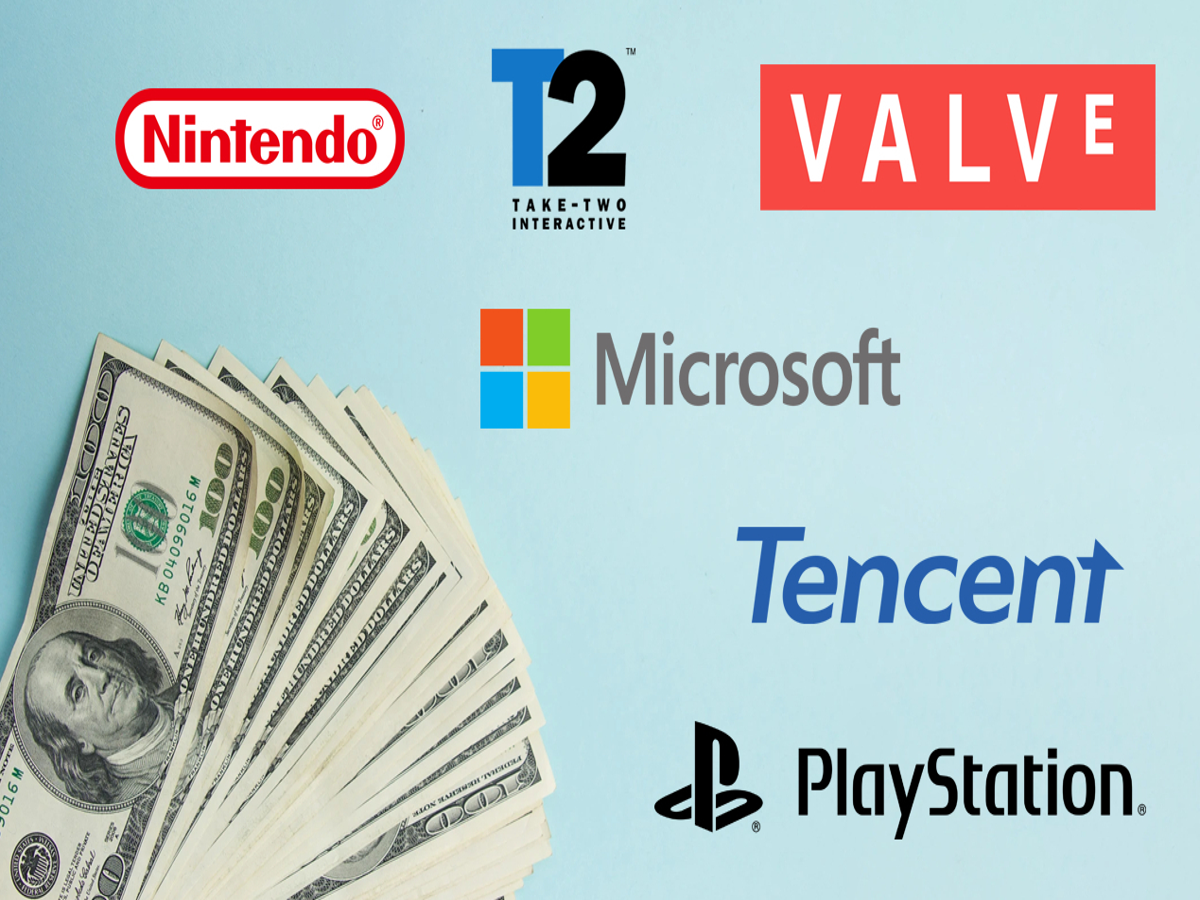 Qual o valor de mercado das maiores empresas de videojogos?