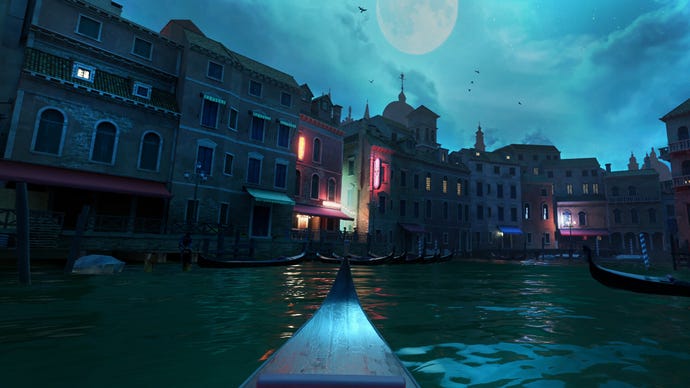 Arriver à Venise en gondole dans Vampire : La Mascarade - Justice