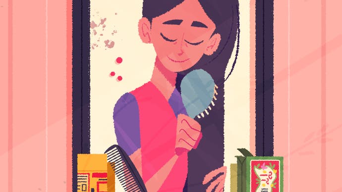 Schermata di Venba che si acconcia i capelli