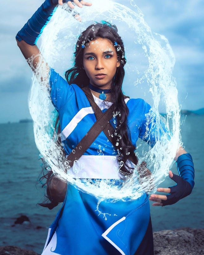 Katara Cosplays Avatar The Last Airbender