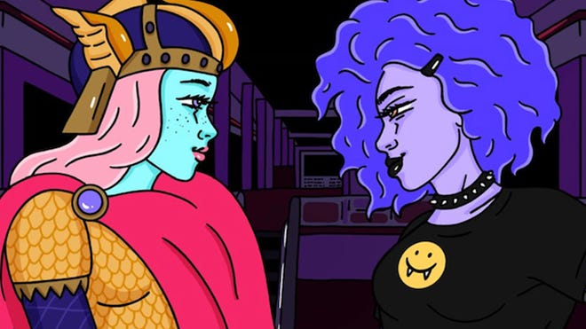 Visigoths vs Mall Goths artwork