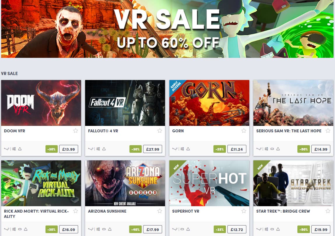 Humble discount vr sale