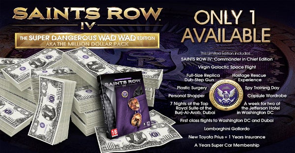 Why Not Saints Row 4 Gets 1 Million Special Edition Rock Paper