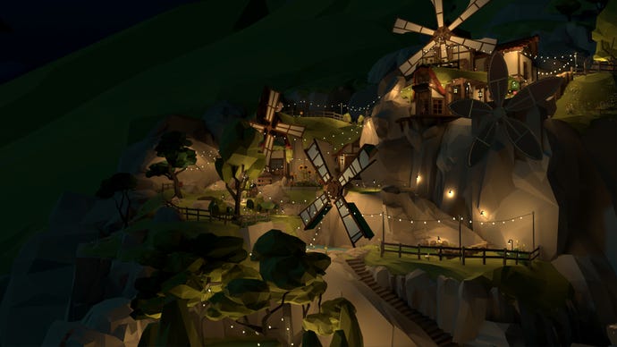 A multi-level minigolf course in Walkabout Mini Golf VR