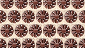 a tiled image of noctua nf-p12 case fans in brown and beige
