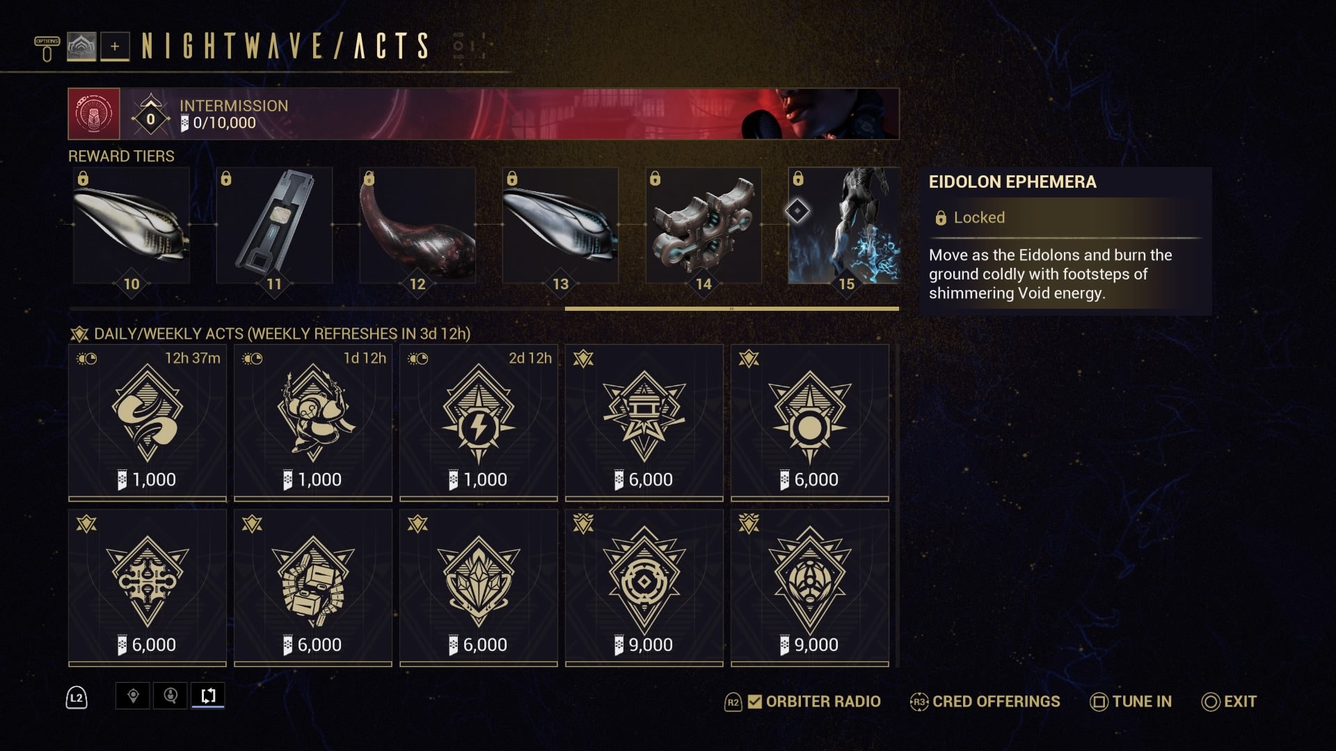 Warframe Nightwave Intermission gives Tenno another chance at