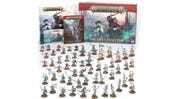 The assembled armies from the Arcane Cataclysm battle box set for Warhammer Age of Sigmar