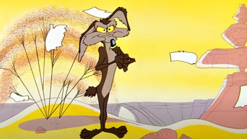 Still animated image of Wil E Coyote