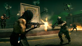 A player fends off a zombie in Warzone's limited-time Rebirth Of The Dead mode.