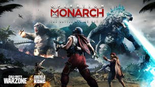 Operation Monarch header featuring Godzilla and King Kong.