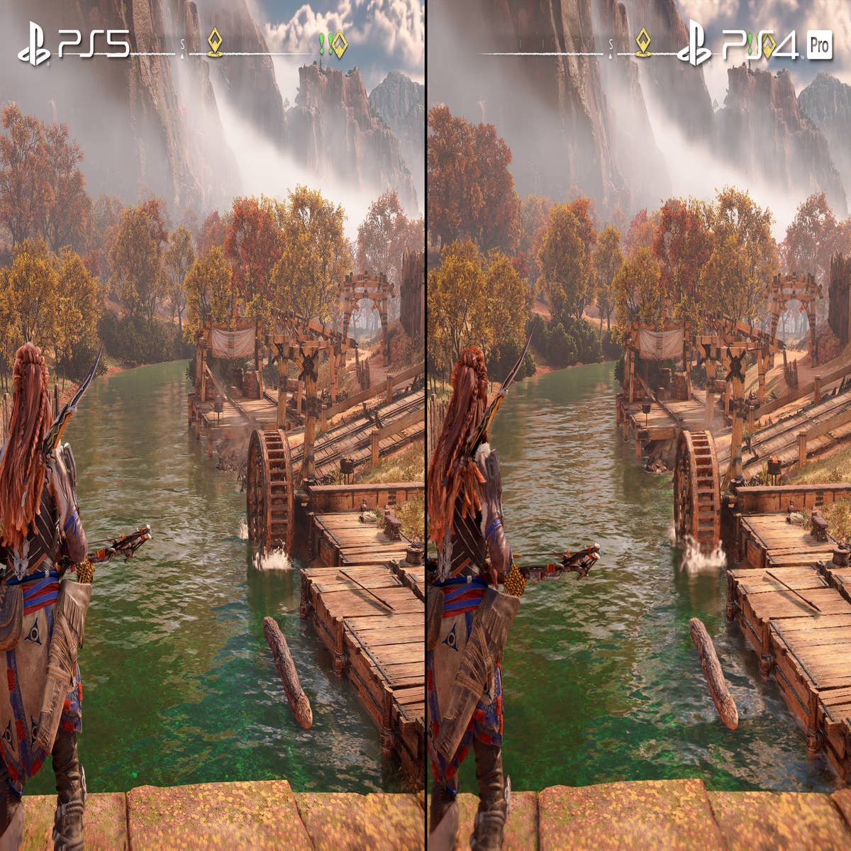 Horizon Forbidden West: how a PS5 graphics showcase scales down to