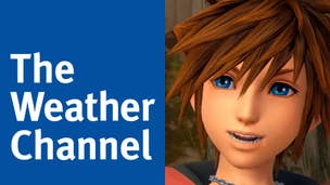 Custom header with Sora from Kingdom Hearts and weather report logo