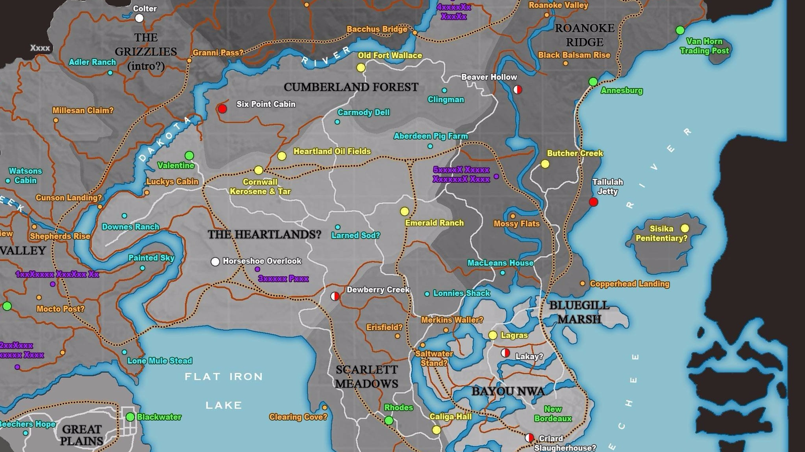 Red Dead Redemption 2 Map