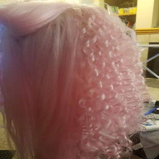 How to cut the lace off of a wig! #cosplay #wig #cosplaytiktok