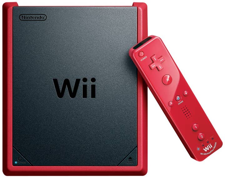 Nintendo's black-and-red Wii Mini console