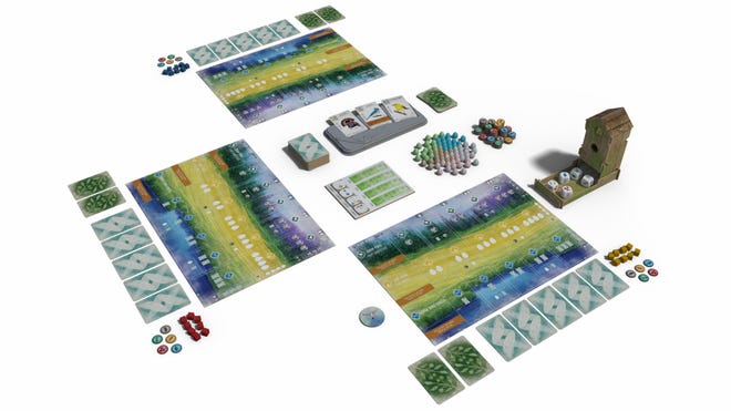 Wingspan board game layout