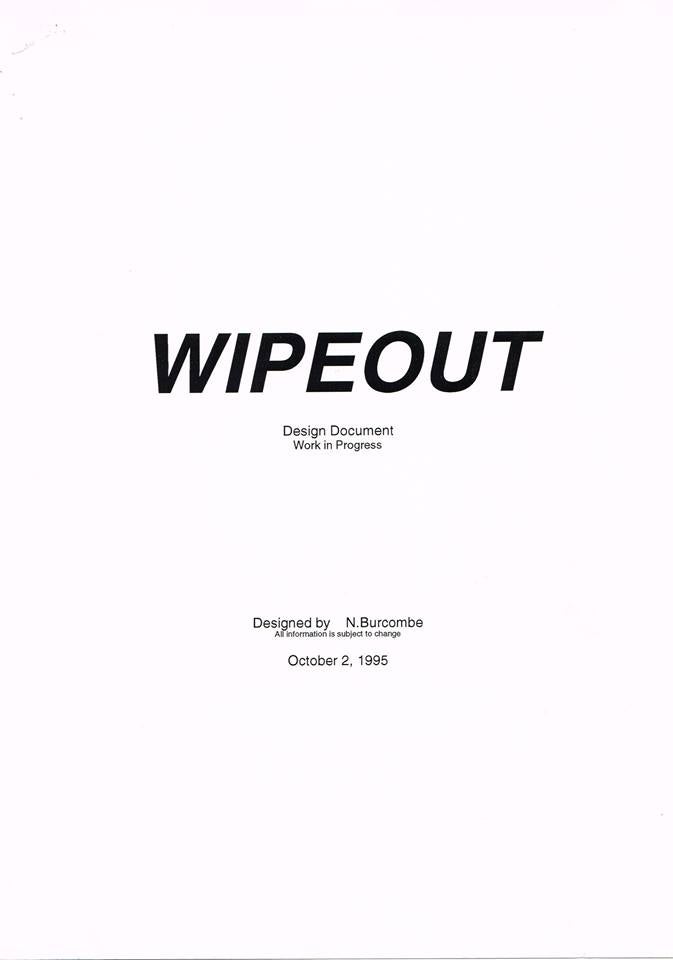 The original WipEout design document revealed | Eurogamer.net