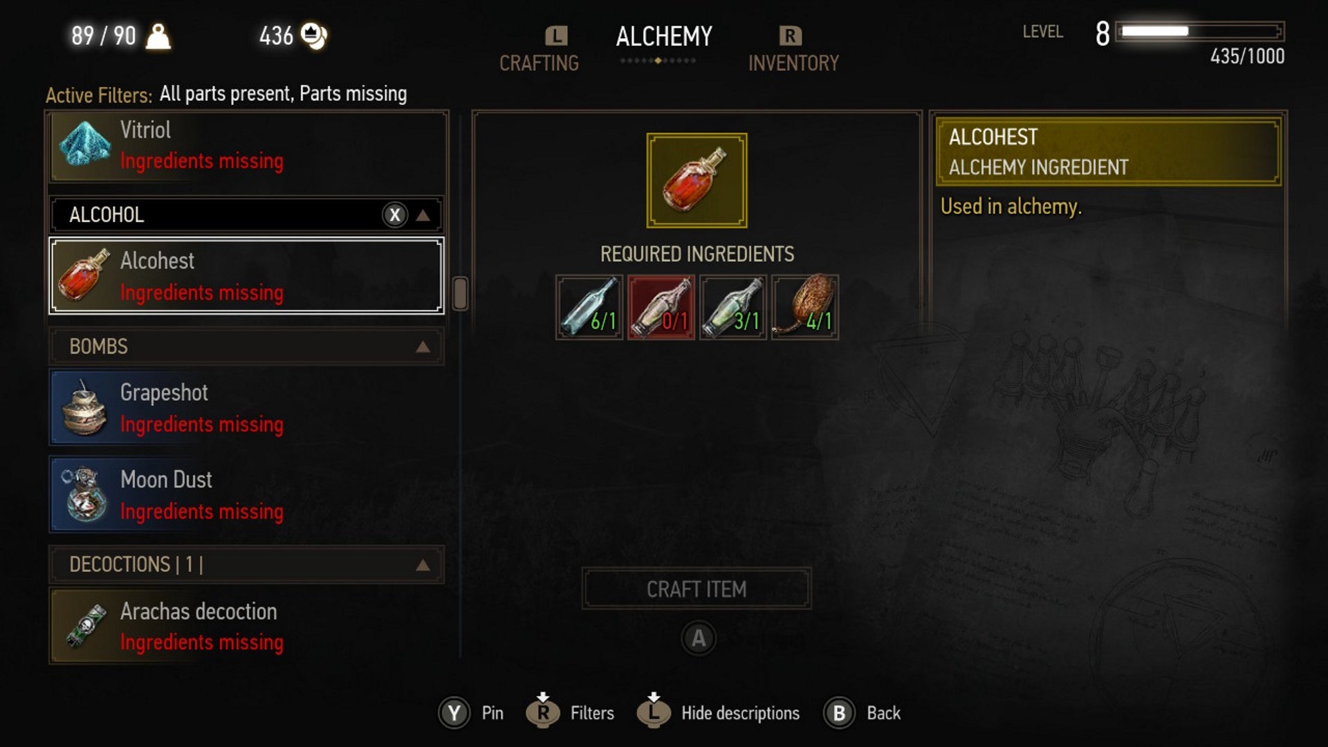 The Witcher 3 alchemy guide Best potions and decoctions for the early