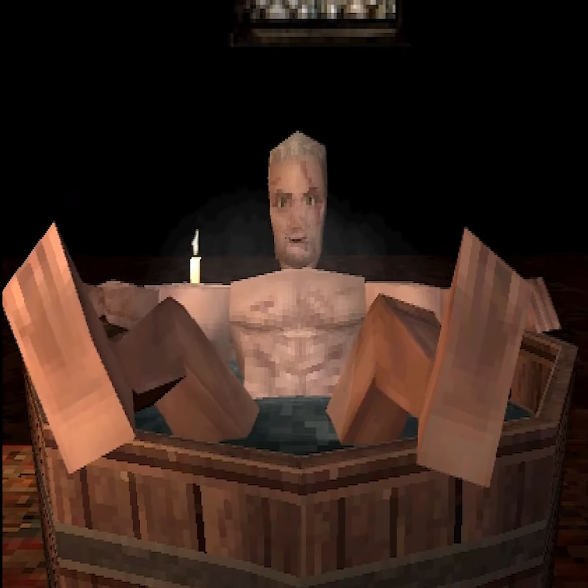 The Witcher 3 Bathtub Scene Has Been Reimagined As PS1 Game