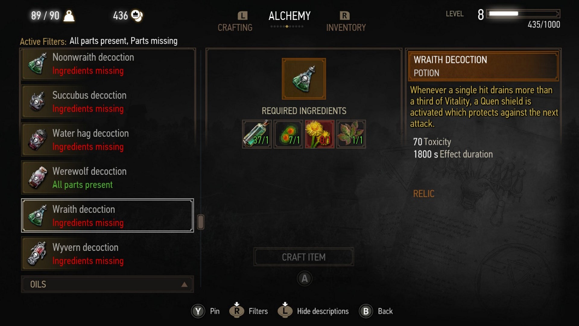 The Witcher 3 alchemy guide Best potions and decoctions for the early