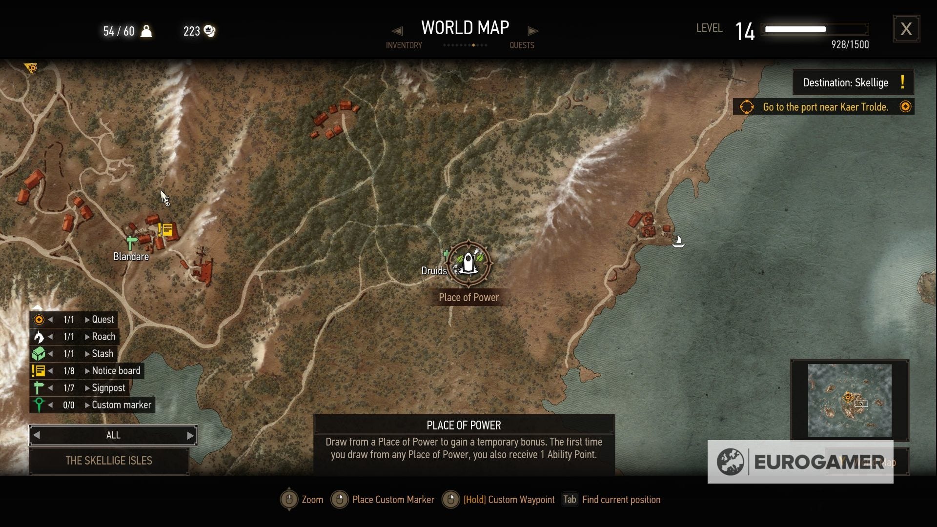 Witcher Complete Map The Witcher 3 Power Locations – Witcher 3 Places Map – PTOMO