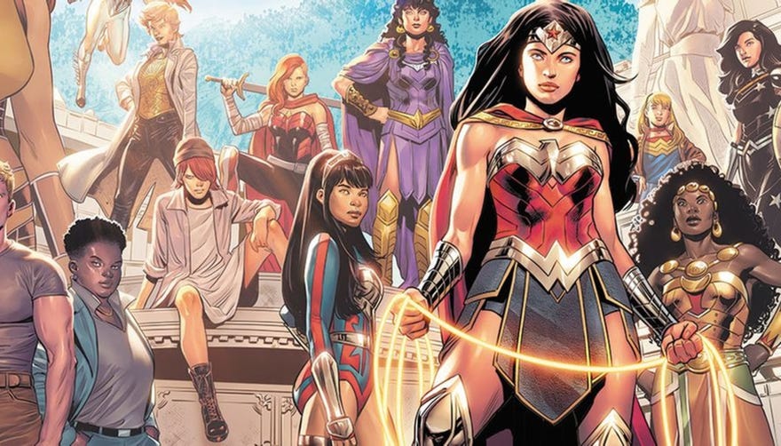 An image featuring the Wonder Woman family