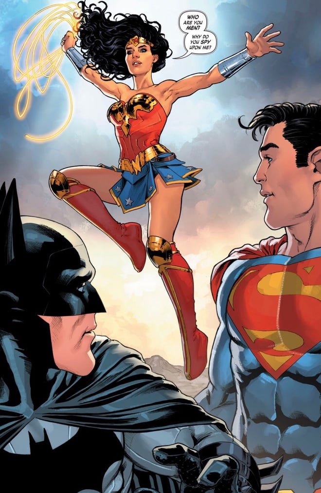 Wonder Woman meets Superman and Batman