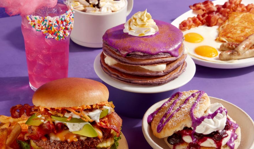 Cropped image of items from Wonka Menu
