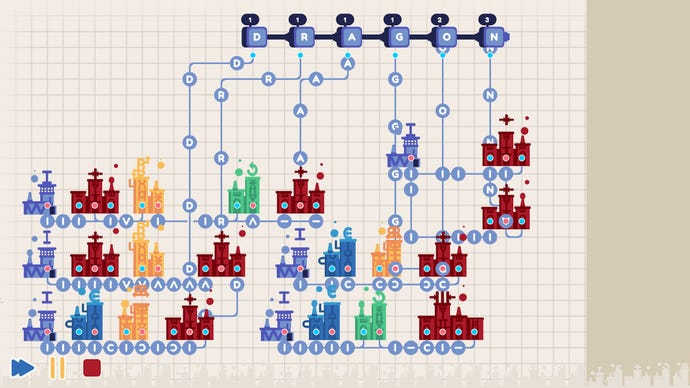 Several letter factories in Word Factori