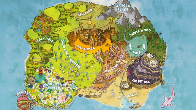 Mapa Primordie pro příběhy Primordie