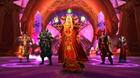 A group photo in World of Warcraft: Burning Crusade Classic.