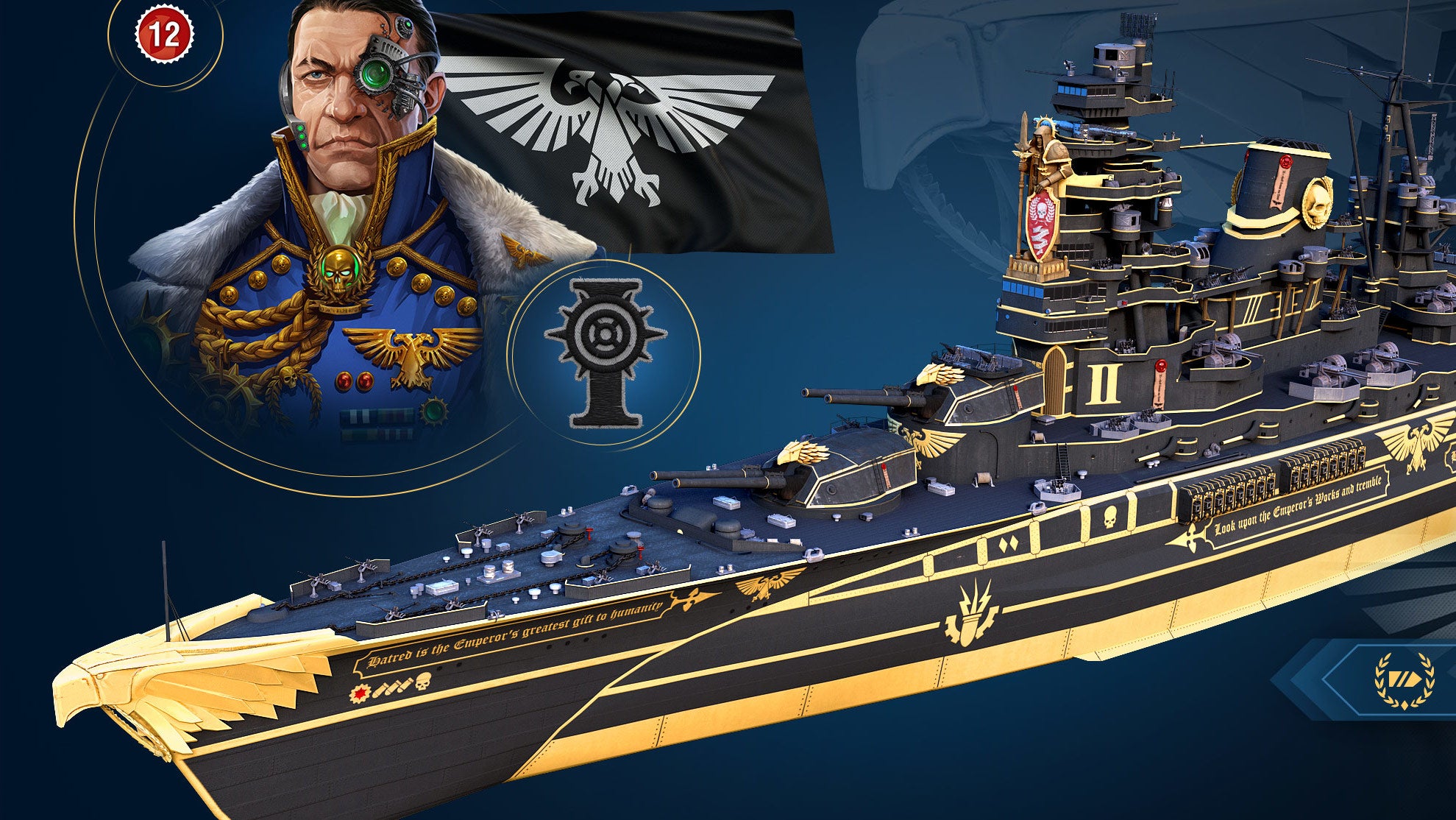 Image for World Of Warships is getting Warhammer 40K skins