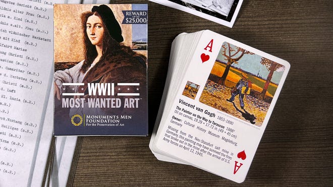 WWII Most Wanted Art playing cards deck
