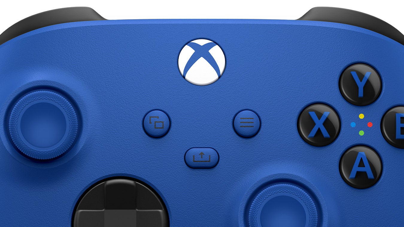 Xbox shock hot sale blue controller