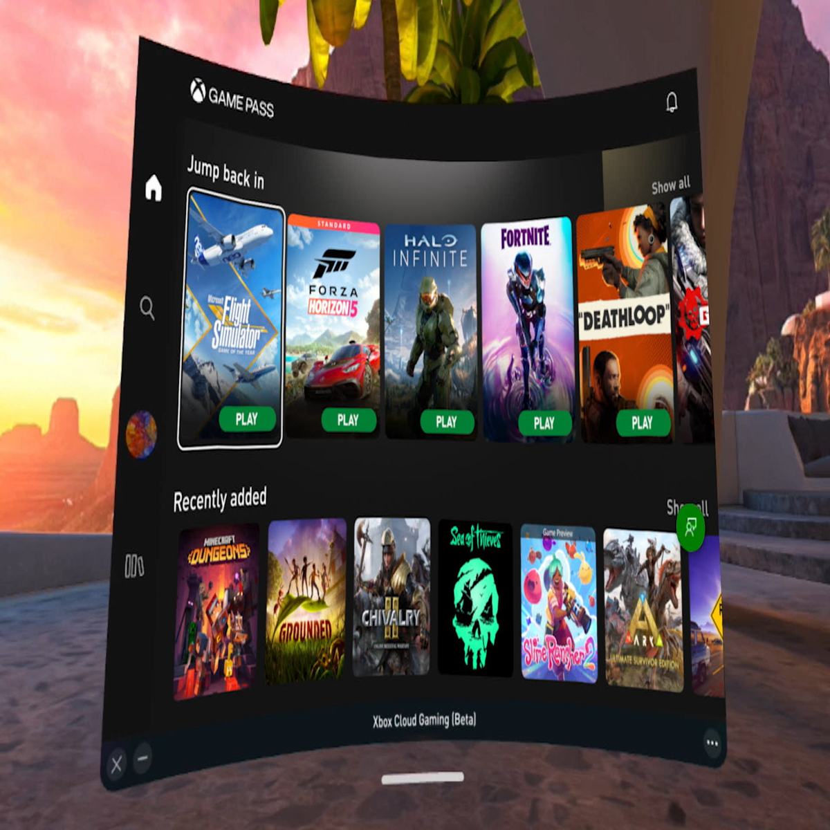 Xbox Game Pass is coming to Oculus through a VR TV and it's as