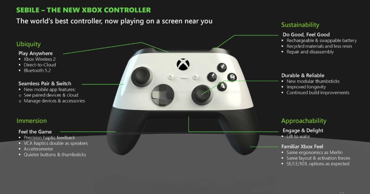 Leaked Xbox controller to feature DualSense-like haptics, rechargeable batteries Leaked Xbox controller to feature DualSense-like haptics, rechargeable batteries