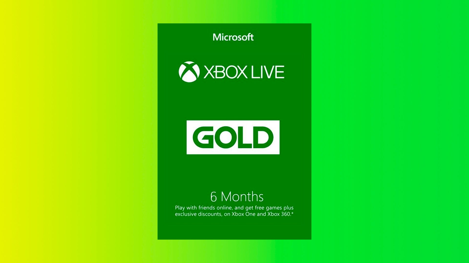 Xbox live gold hot sale pass