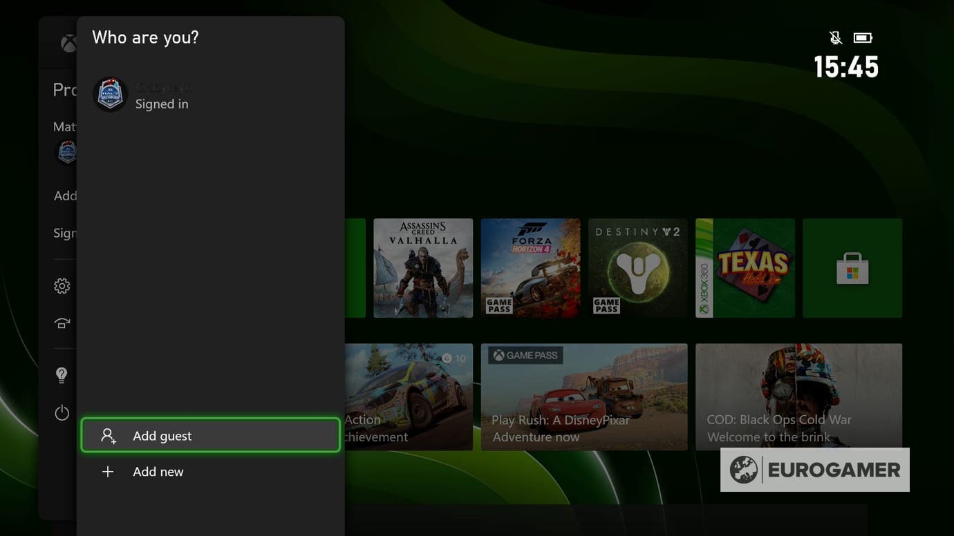 Xbox Series accounts - How to add new accounts, guests and remove