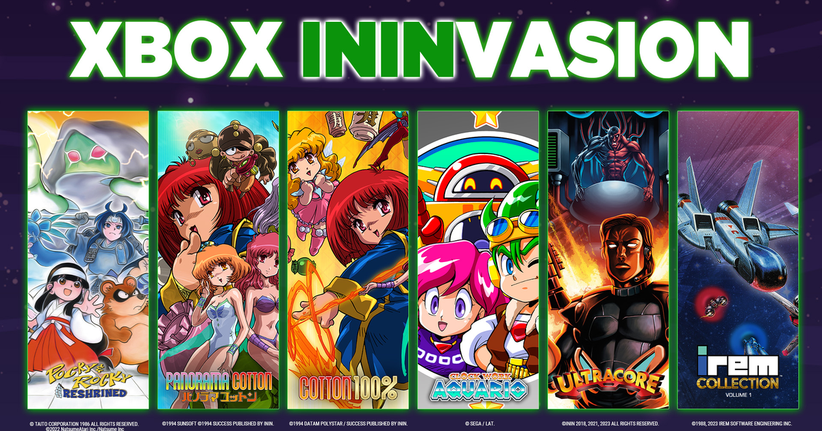 ININ Games announces the arrival of five classic games to Xbox on December 7
